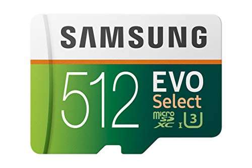 Samsung EVO Select R100/W90 microSDXC 512GB Kit