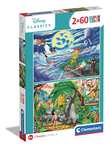 Clementoni 21613 Supercolor Disney Classic – Puzzle 2 x 60 Teile