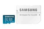 Samsung EVO Select R130 microSDXC 512GB Kit, UHS-I U3, A2, Class 10