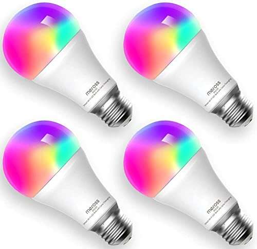 Meross Smart WLAN RGBW Glühbirnen 4er Pack