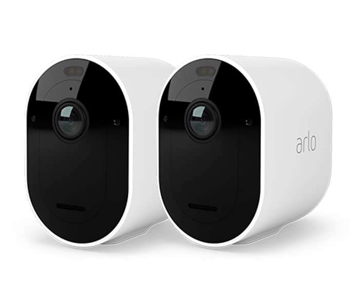 Arlo Pro 4 2K IP Überwachungskamera Aussen 2er Set