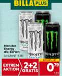 Weiter geht's beim Spar: Monster Energy Drink ab 4 Dosen je 79 Cent 02.03.-22.03., zusätzlich beim Billa/Plus 16.3.-22.3.