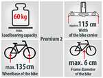 Eufab Premium II Fahrradträger für 2 Räder / eBikes