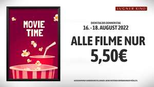 5,50€ ALLE FILME IN DER LUGNER CITY