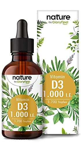 Vitamin D3 Tropfen - 50ml (1700 Tropfen) - 1000 I.E. pro Tropfen