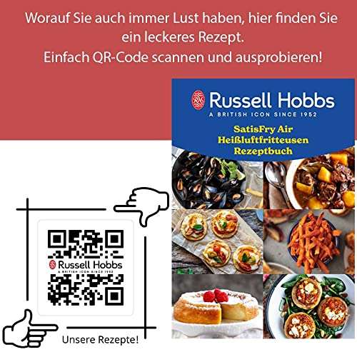 Russell Hobbs Heißluftfritteuse XXL 8l, 7 Kochfunktionen|10 Programme, 220°C