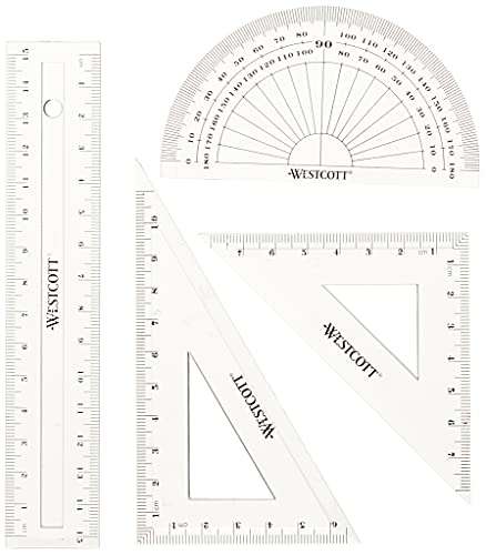 Westcott E-10303 00 Mathe-Set, 4-teilig