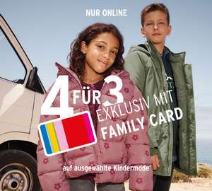 Erstings Family: 4 Artikel zum Preis von 3 auf ausgewählte Kindermode