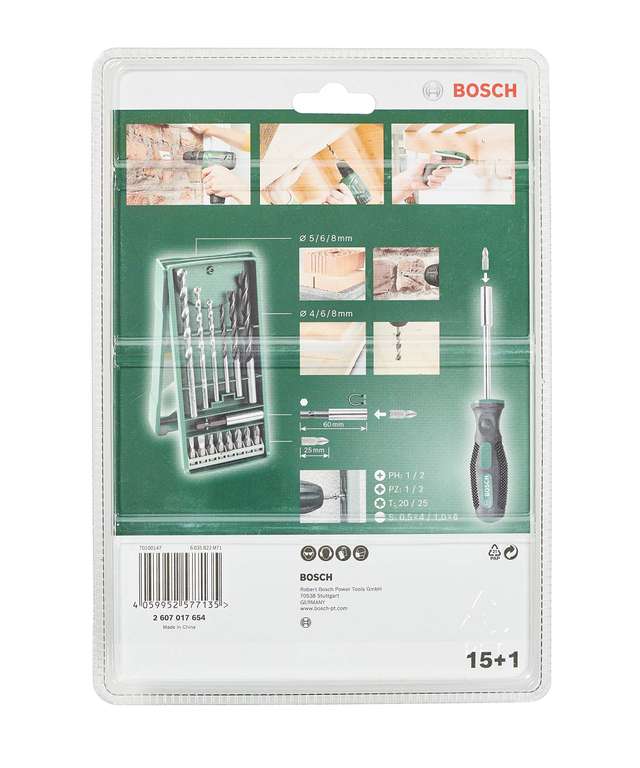 Bosch DIY Mini-X-Line Bohrer-/Bitset, 16-tlg.