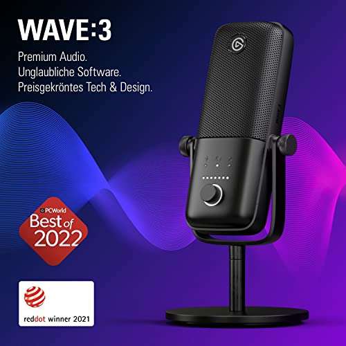 Elgato Wave:3 - Professionelles USB-Kondensatormikrofon