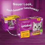 Whiskas 1+ Katzenfutter Geflügel Auswahl in Sauce, 12x85g (4 Packungen)