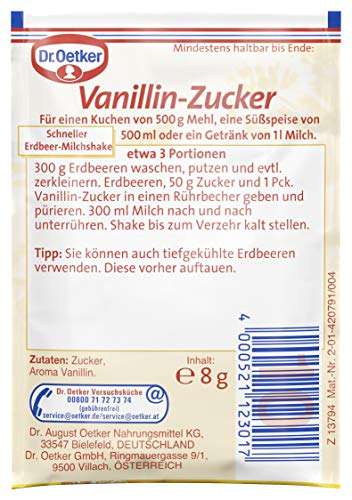 Dr. Oetker Vanillinzucker, 10 x 8 g