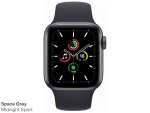Apple Watch SE (GPS) (Gen1) 40mm space grau mit Sportarmband Mitternacht