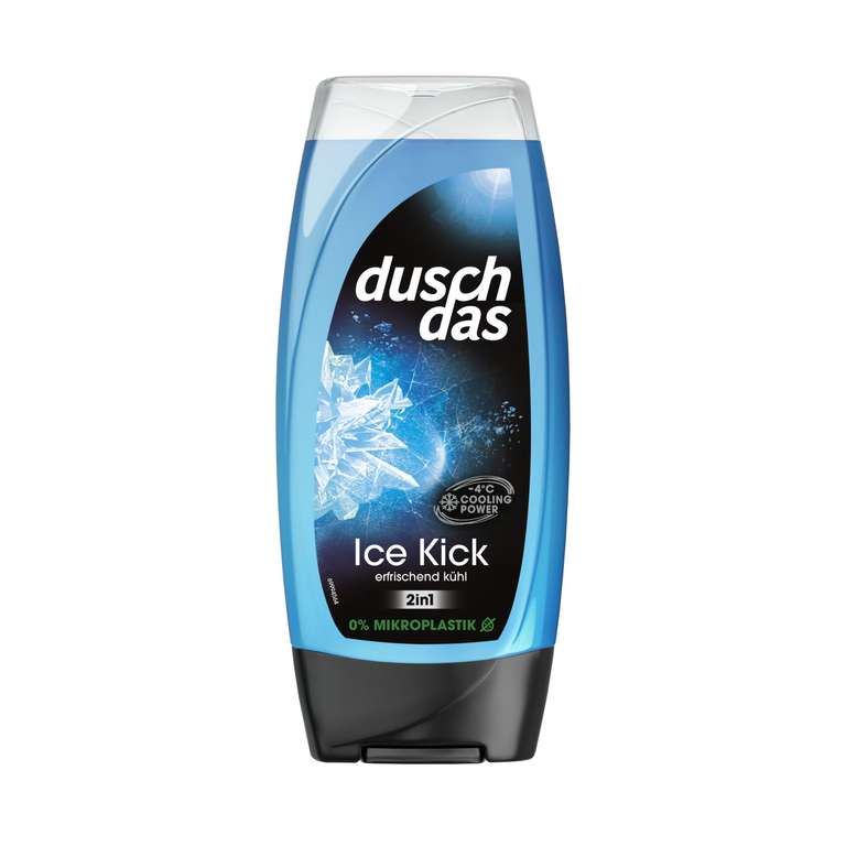 Duschdas 2-in-1 Duschgel & Shampoo Ice Kick Duschbad 6 x 225ml