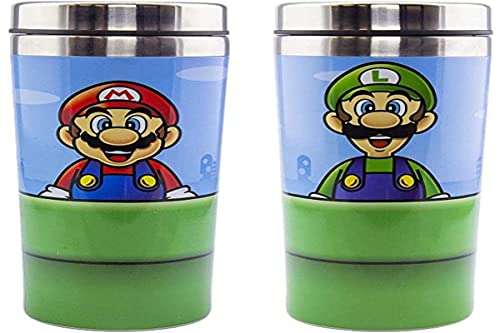 Super Mario Warp Pipe Travel Mug, Edelstahl, 450ml