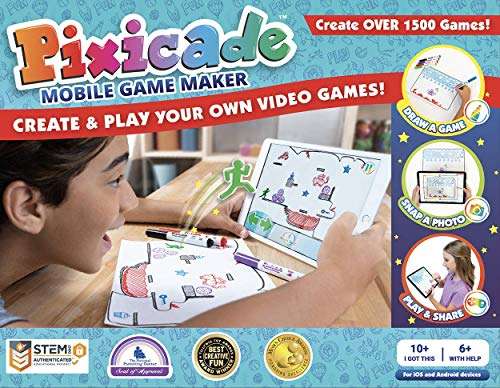 Pixicade PXEN2600 Mobile Maker-STEM Kit zum Erstellen und Spielen eigener Videospiele