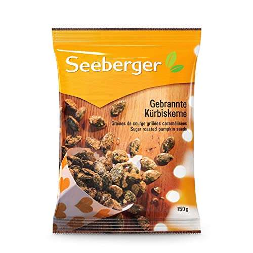 Seeberger Gebrannte Kürbiskerne 12er Pack - glutenfrei, vegan (12 x 150 g)