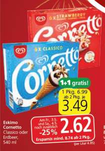 12 Cornetto um 5,14€ (Stückpreis 0,43€)