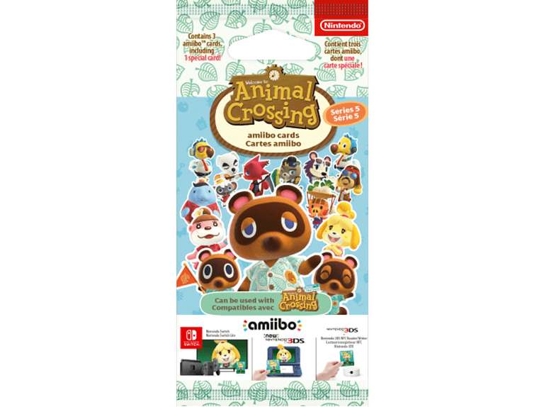3 Stk. Animal Crossing New Horizons amiboo Karten (Vol. 5)