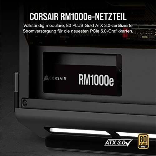 Corsair RM1000e (2023) Vollmodulares, Geräuscharmes ATX-Netzteil - ATX 3.0