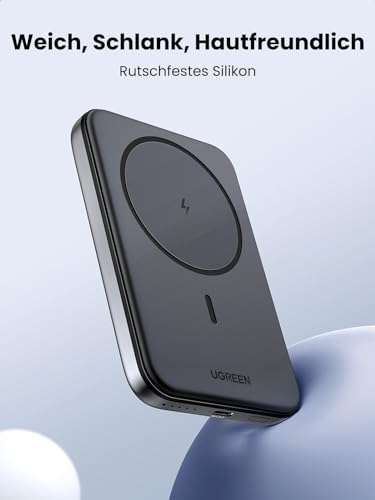 UGREEN Nexode Wireless Power Bank 5000mAh mit MagSafe klein mit USB-C Schnellladefunktion