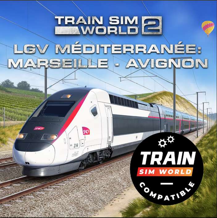 "Train Sim World: LGV Méditerranée: Marseille - Avignon TSW2 & TSW3 Compatible" (PS4 / PS5 / XBOX/ PC Steam)