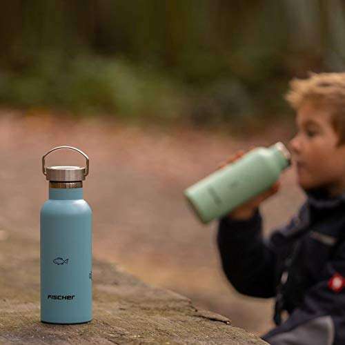 FISCHER Kinder-Trinkflasche aus Edelstahl 500 ml