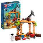 LEGO 60342 City Stuntz Haiangriff-Challenge Set, inkl. Motorrad und Stunt Racer Minifigur