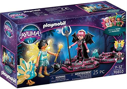 PLAYMOBIL Adventures of Ayuma 70803 Crystal Fairy und Bat Fairy mit Seelentieren