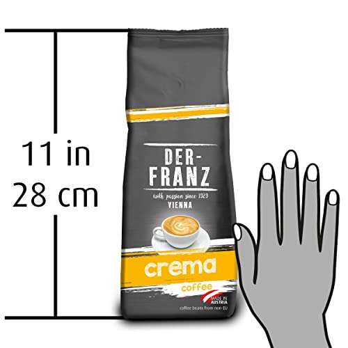 3x 500g Der-Franz Espresso Crema-Kaffee , ganze Bohne