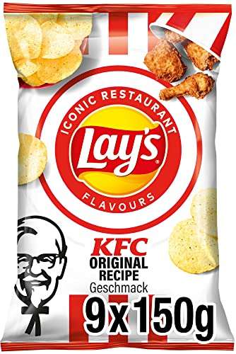Lay's KFC Knusprig gewürzte Kartoffelchips (9 x 150 g)