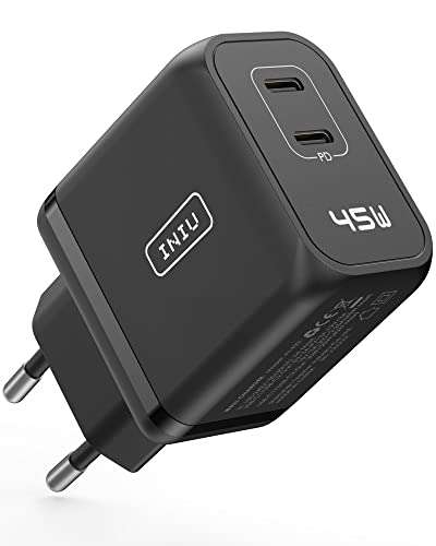 INIU 45W 2-Port USB-C GaN II Ladegerät