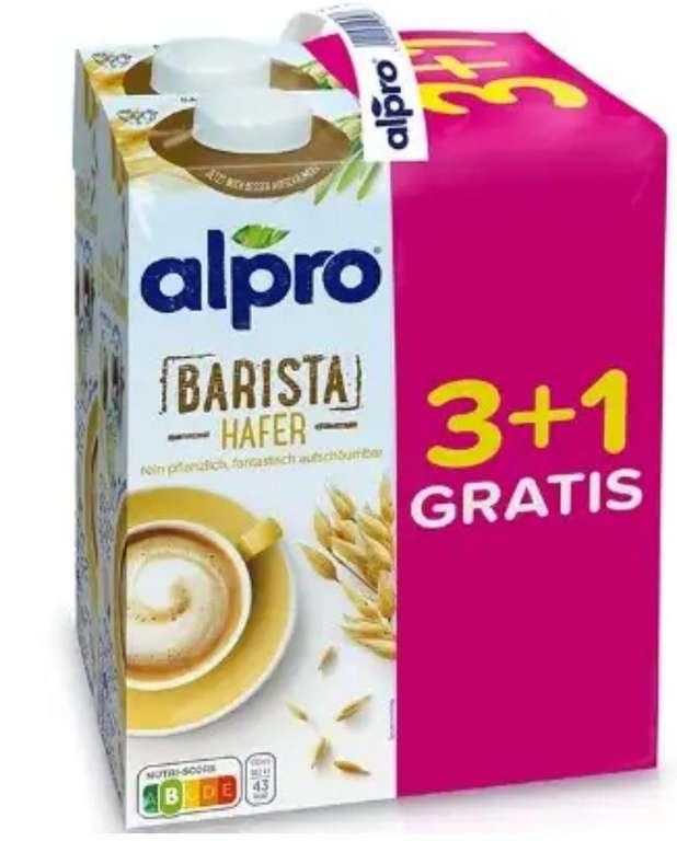[Billa (Plus?)] 4x Alpro Haferdrink Barista 1L = 1,04/Stk. (lokal?)