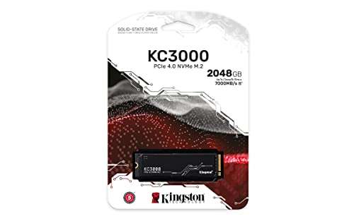Kingston KC3000 PCIe 4.0 NVMe SSD 2TB, M.2 (PS5 kompatibel)