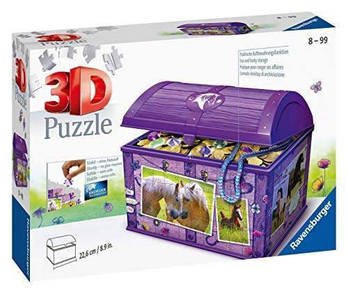 Ravensburger 3D Puzzle - Schatztruhe Pferde