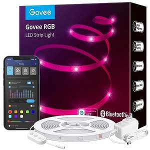 Govee LED Strip 40m, Bluetooth RGB LED Streifen mit App-Steuerung, Musik Sync, 64 Szenenmodus
