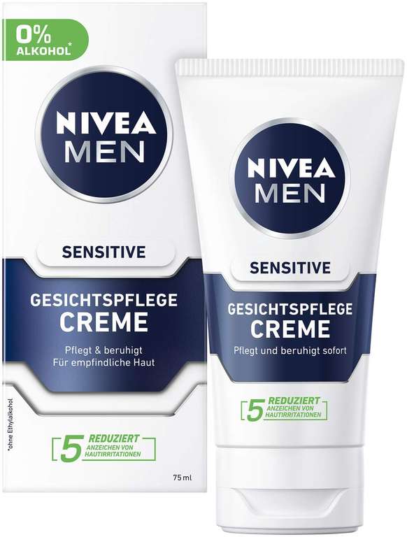 2x 75ml Nivea Men Sensitive Gesichtspflege Creme