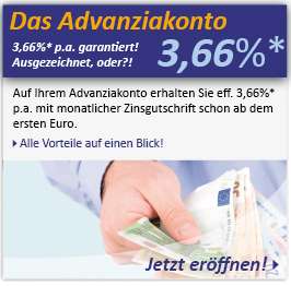 Advanzia Bank Tagesgeld 3,66% p.a. für 6 Monate
