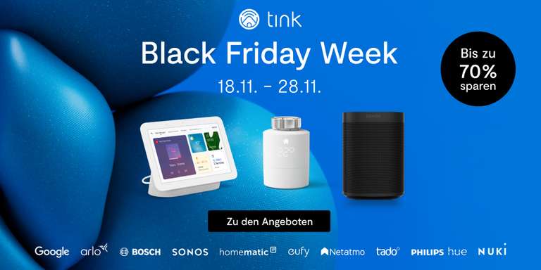 tink: Black Friday Week Angebote (Sammeldeal)