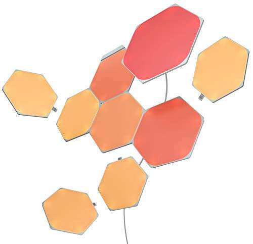 nanoleaf Shapes Hexagons Smart Lighting LED Panel Starterkit, 9x 2W