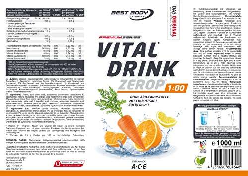 Best Body Nutrition Vital Drink ZEROP - A-C-E 1000ml