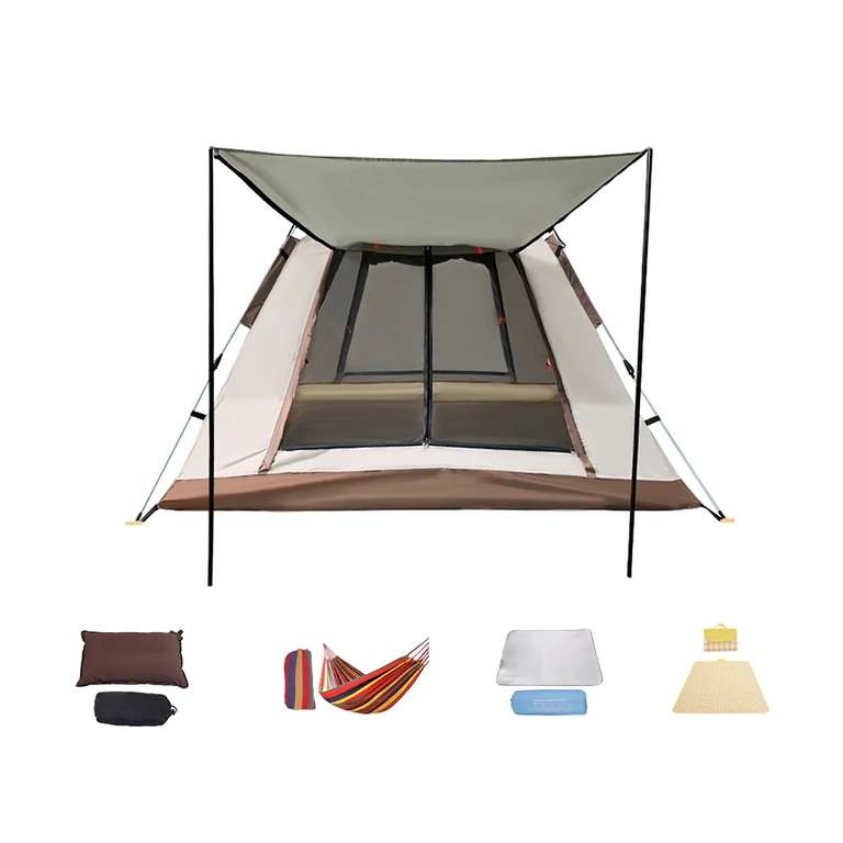 Campingzelt für 2-4 Personen (200x200x150 cm)