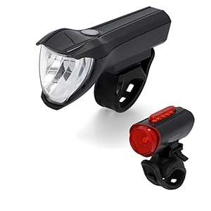 FISCHER USB Beleuchtungs-Set mit innovativer 360° Bodenleuchte für mehr Sichtbarkeit und Schutz, Frontlicht 50 Lux