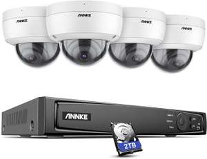Annke H800, 4x 4K PoE Überwachungskameras + 2TB NVR-Rekorder