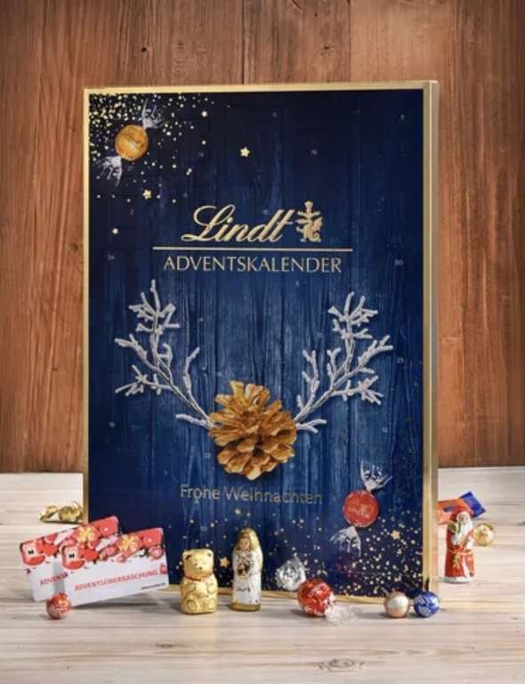 Müller: Lindt Adventkalender inkl. 2 Einkaufscoupons mit gesamt mind. 5€