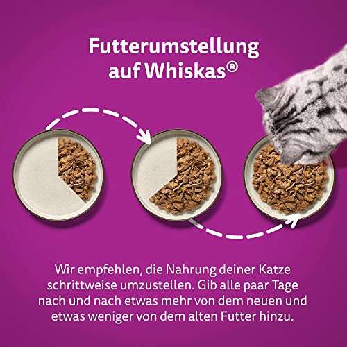 Whiskas 1+ Katzenfutter Tasty Mix Chef´s Choice in Sauce, 40x85g