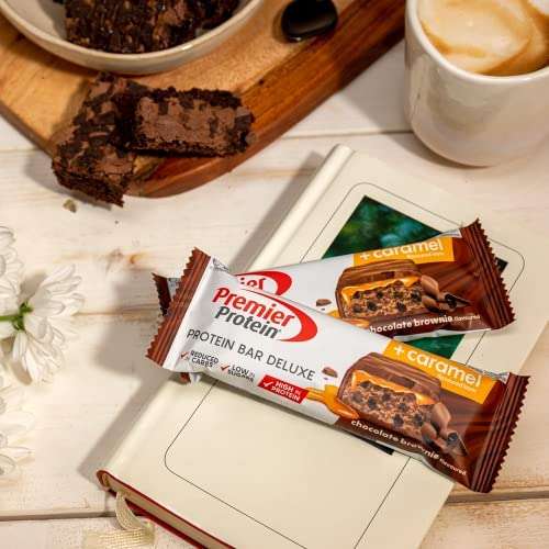 Premier Protein Bar Deluxe "Chocolate Brownie", "Chocolate Peanut Butter" oder "White Chocolate Vanilla" je 12x50g
