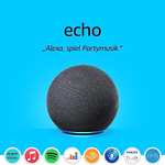 Echo (4. Generation) Integrierter Zigbee Smart Home-Hub + 1x Philips Hue Smarte Lampe