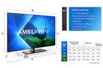 Philips Ambilight TV | 55OLED808/12 | 139 cm (55 Zoll) 4K UHD OLED Fernseher | 120 Hz | HDR | Dolby Vision | Google TV | VRR || DTS:X |