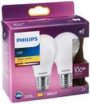 2x Philips "LED Classic" Glühbirne (100 W, E27, warmweiß)